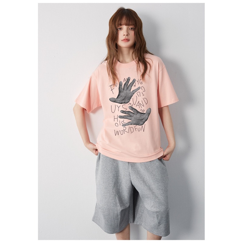 Street Fashion For Short Guys - FUNNY GUY Kaus Retro Amerika Atasan