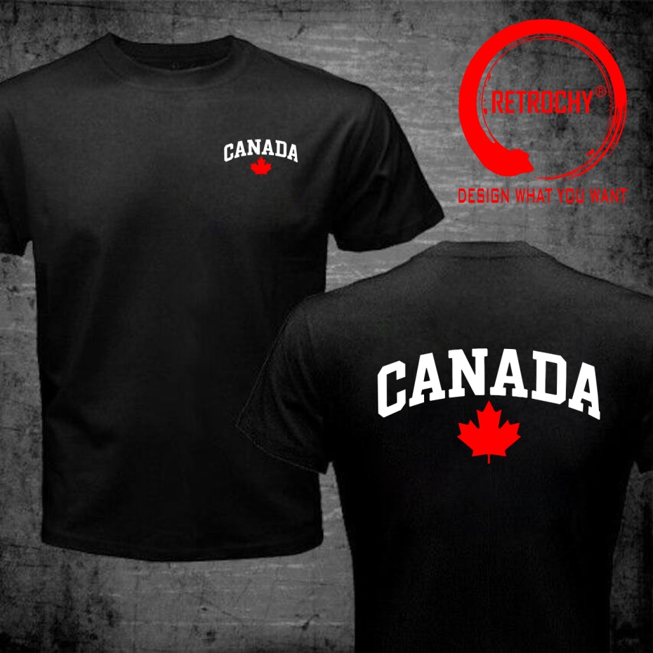 Kaos Cetak Huruf Kanada Desain - Street Fashion Canada ulasan dan harga